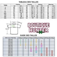 Guide des tailles T-shirt Hunter x Hunter