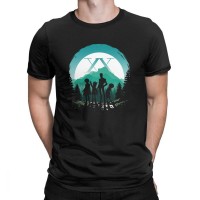 T-shirt Hunter x Hunter : Silhouettes de Kurapika, Gon, Léolio et Kirua