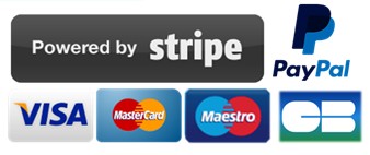Logo paiements securisés Stripe CB Visa MasterCard
